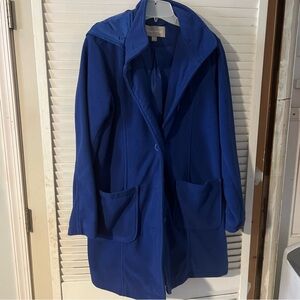 Blue Pea Coat w/ Hood